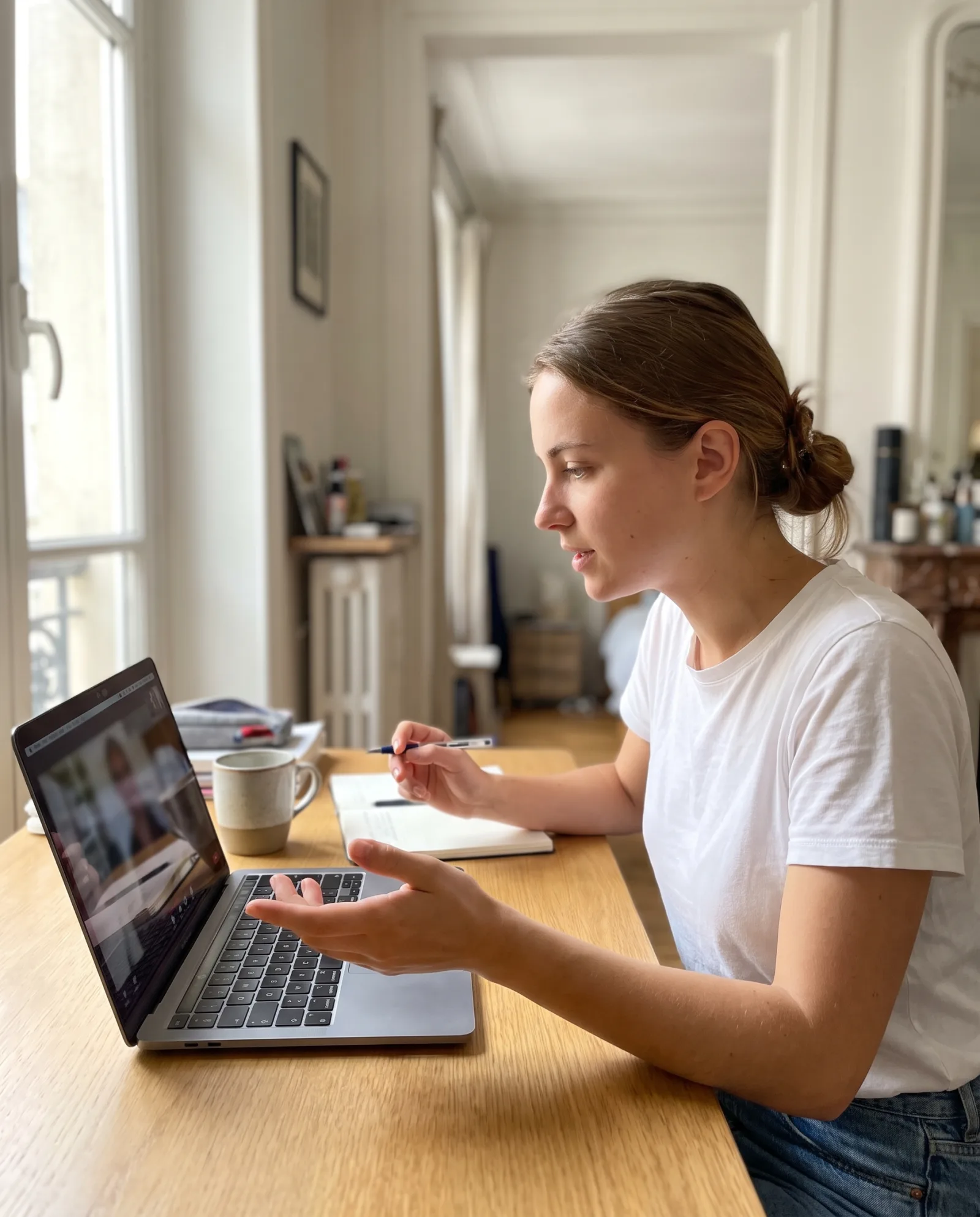 Élève au travail